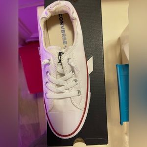 White slip on converse, that have never been worn